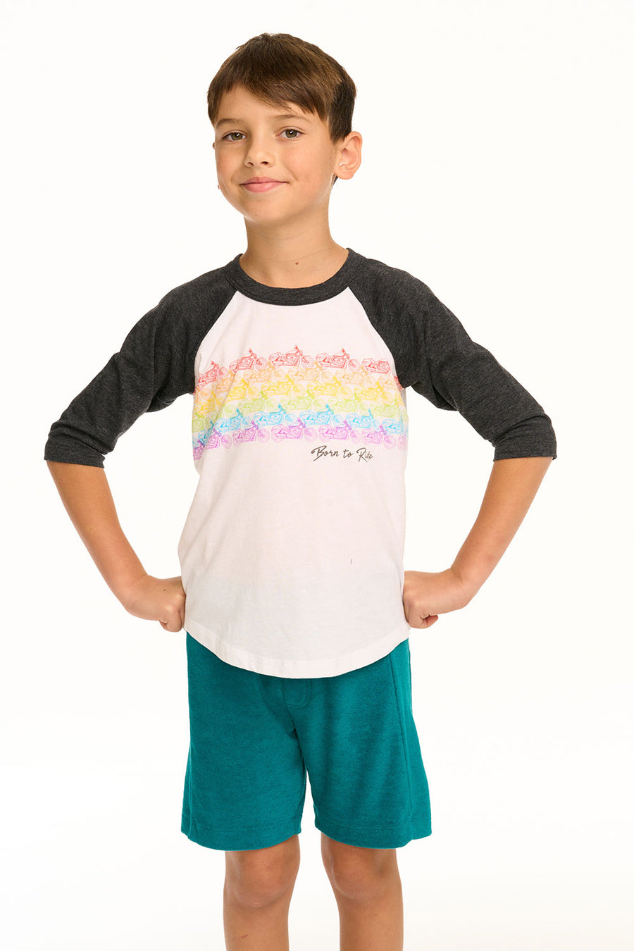 Born To Ride Baseball Tee BOYS chaserbrand