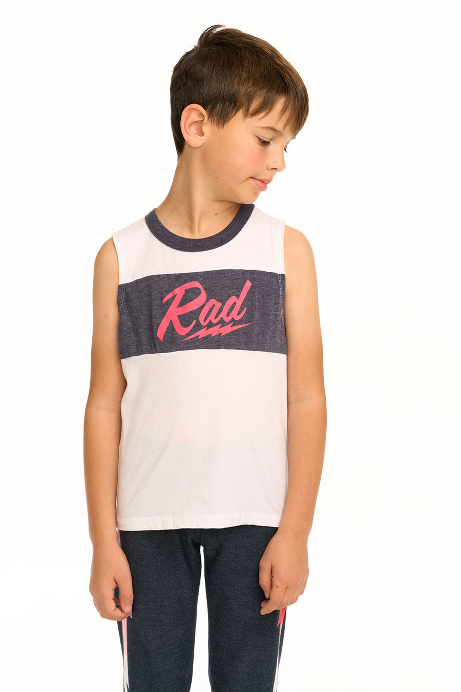 Rad Blocked Muscle Tank BOYS chaserbrand