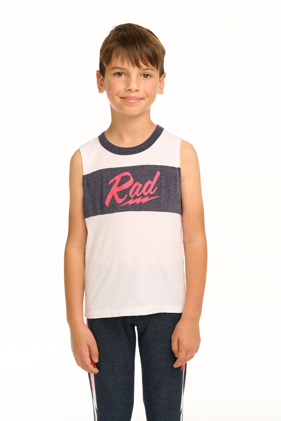 Rad Blocked Muscle Tank BOYS chaserbrand
