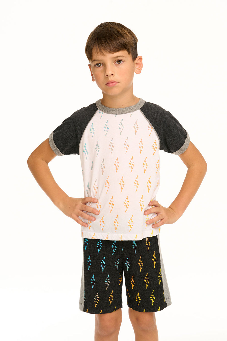 Gradient Bolts Recycled Vintage Jersey Tee BOYS chaserbrand