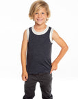 Boys Recycled Vintage Jersey Contrast Binding Muscle Tank BOYS - chaserbrand