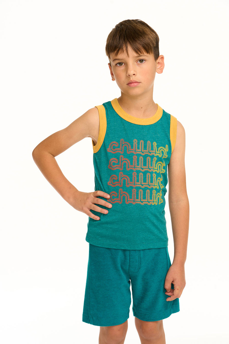 Chillin' Recycled Vintage Jersey Tank BOYS chaserbrand