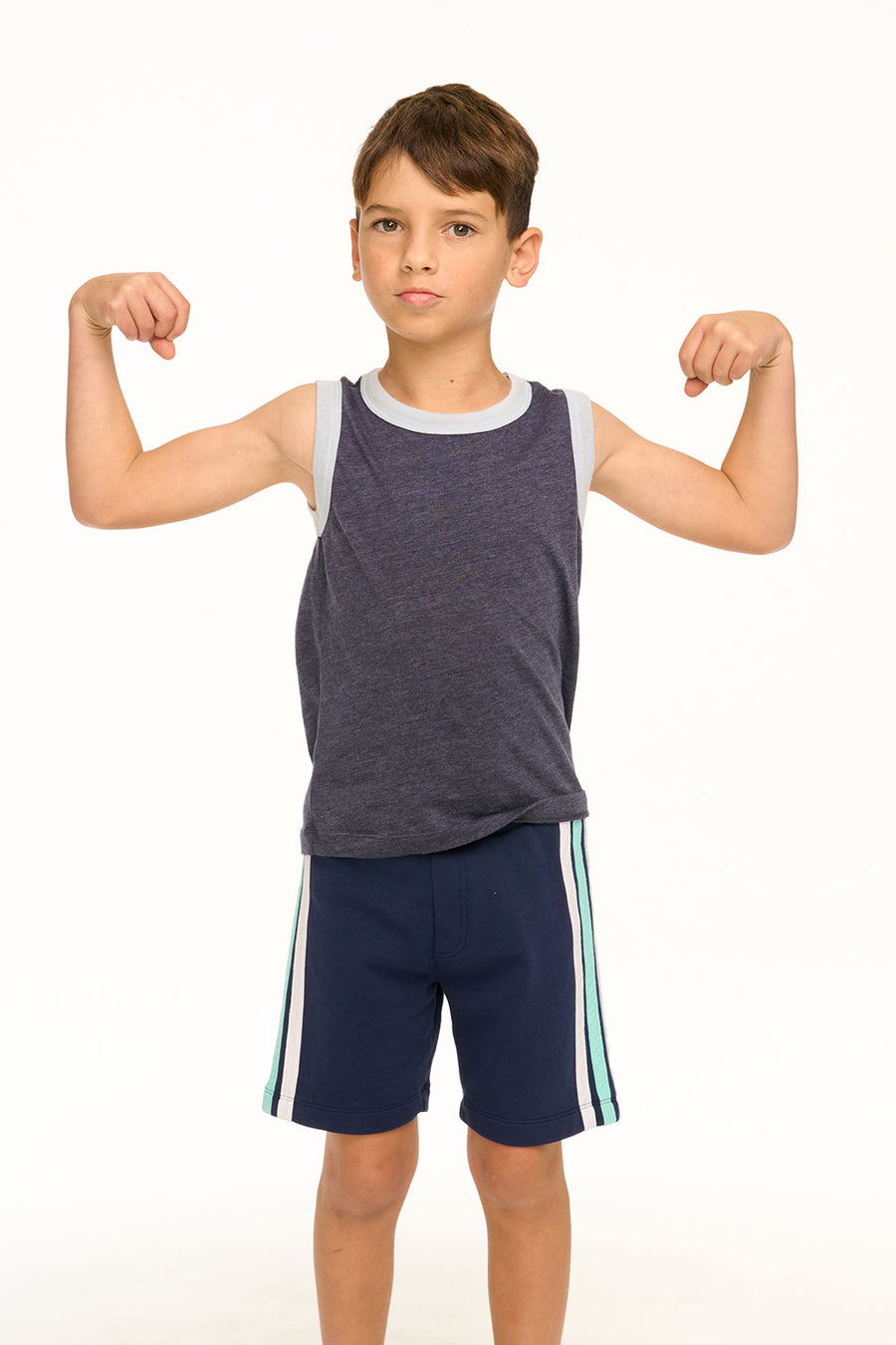 Boy's Coastin' Stripe Recycled Vintage Jersey Tank BOYS chaserbrand