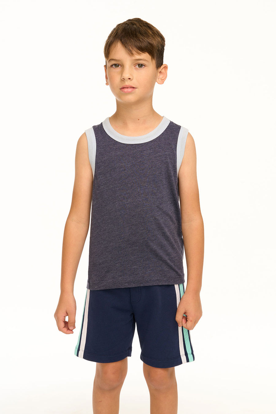 Boy's Coastin' Stripe Recycled Vintage Jersey Tank BOYS chaserbrand