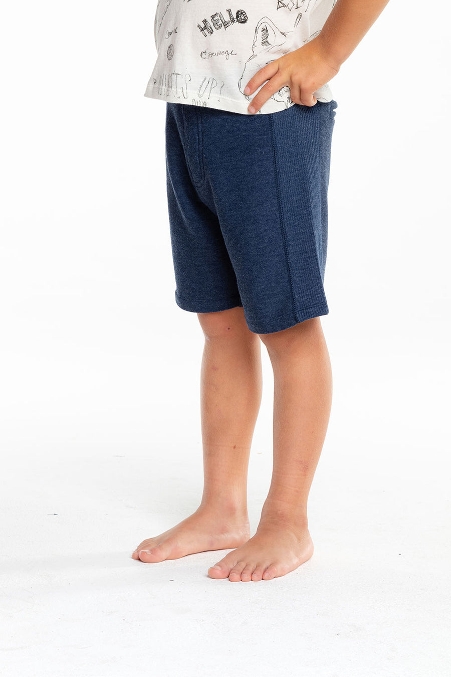 Boys Cozy Knit Rib Panel Shorts BOYS - chaserbrand