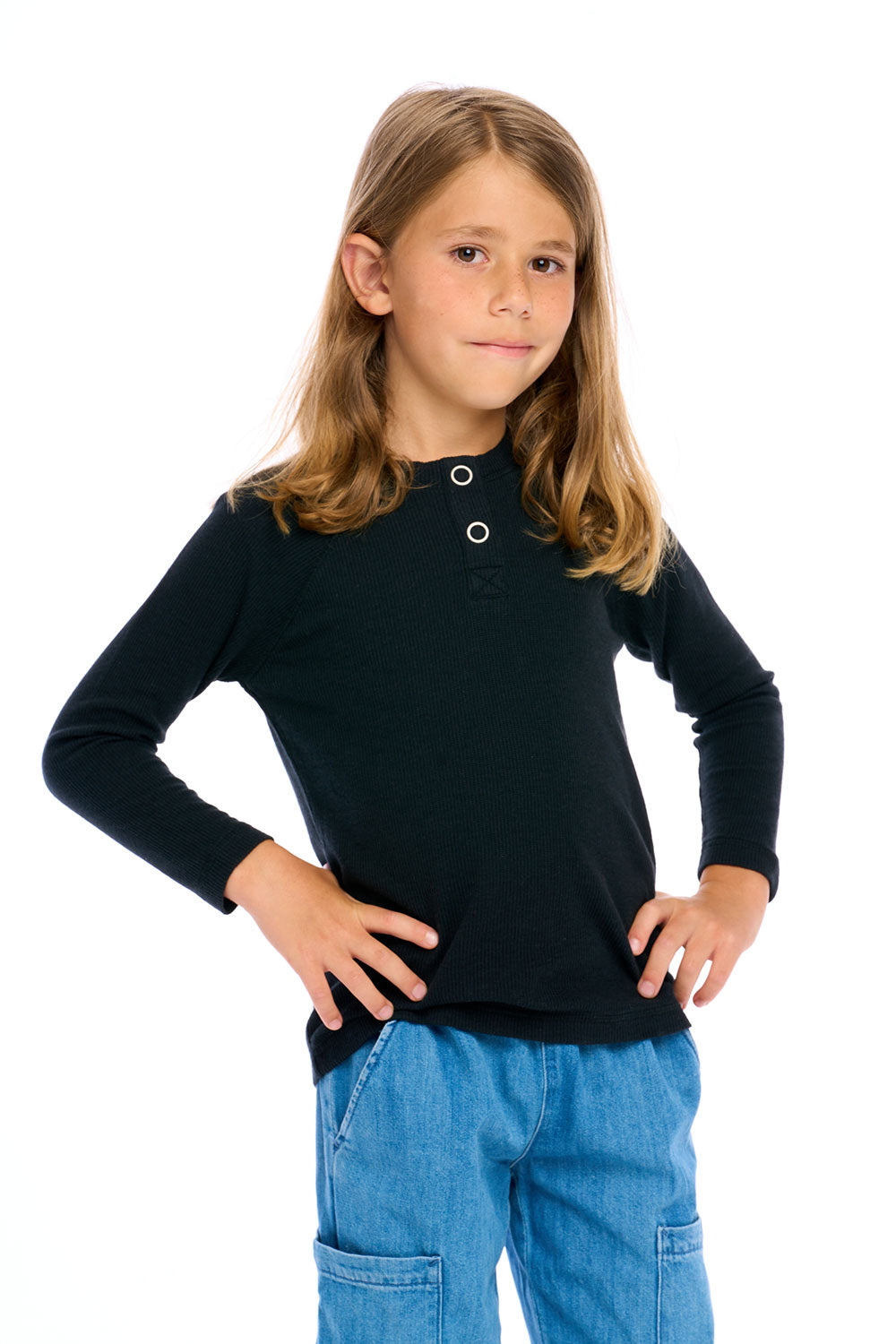 Thermal Long Sleeve Raglan Henley Boys chaserbrand