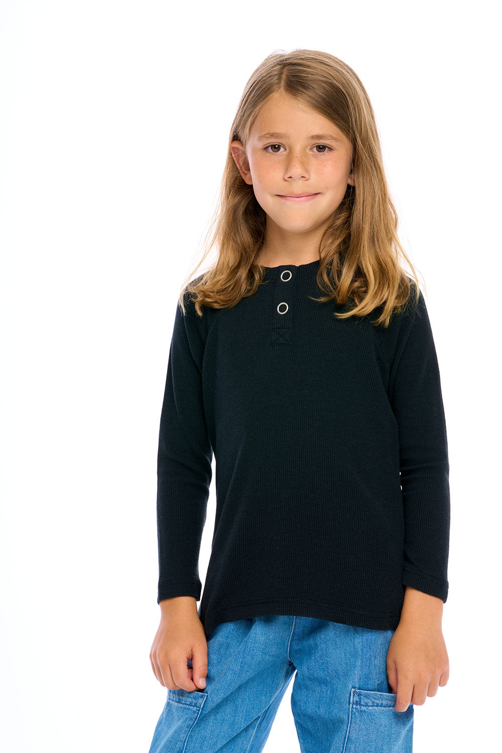 Thermal Long Sleeve Raglan Henley Boys chaserbrand