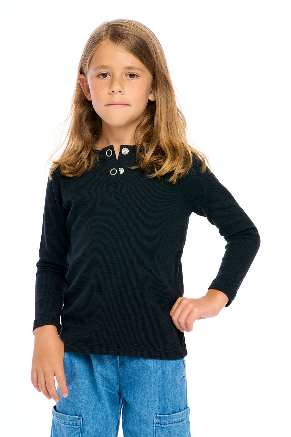 Thermal Long Sleeve Raglan Henley Boys chaserbrand