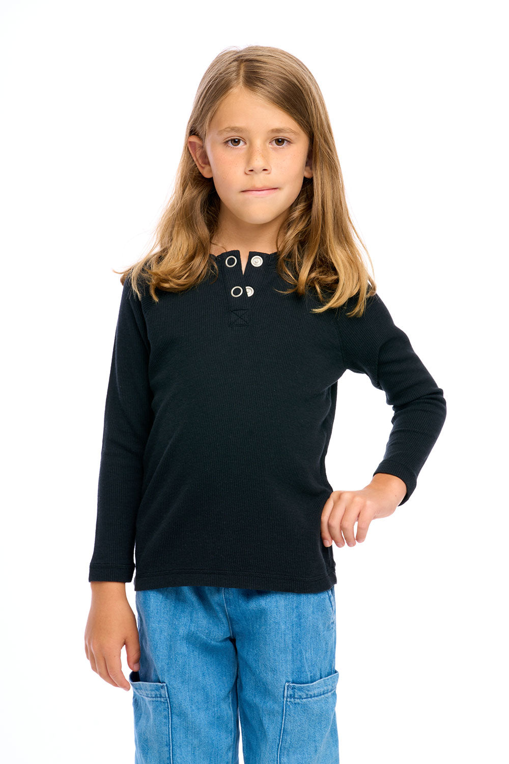 Thermal Long Sleeve Raglan Henley Boys chaserbrand