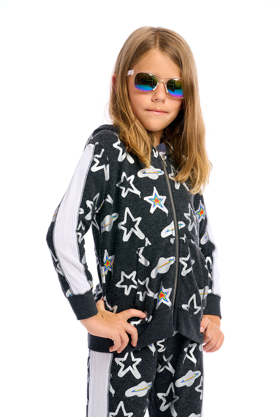 Graffiti Saturn Zip Up Hoodie Boys chaserbrand