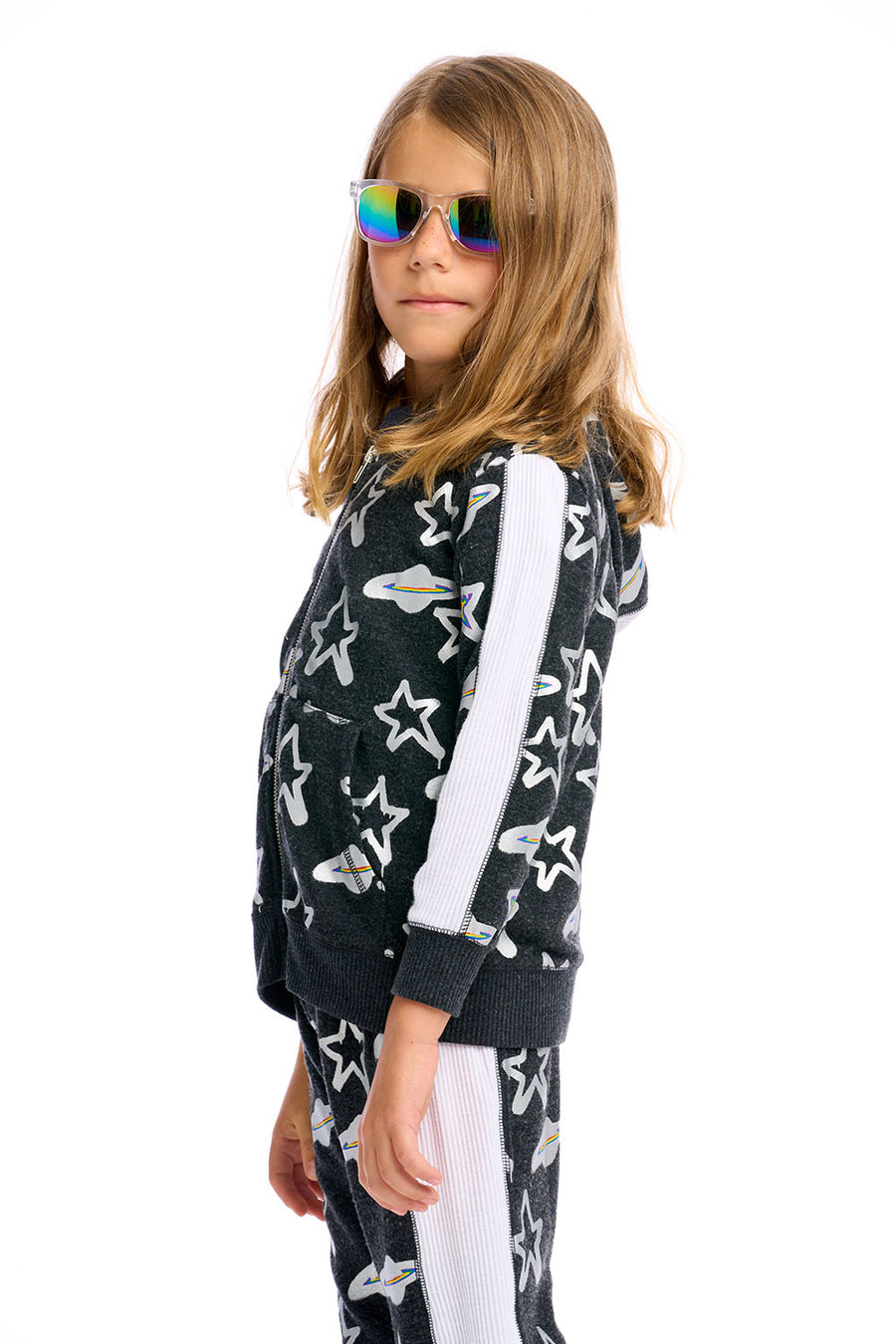 Graffiti Saturn Zip Up Hoodie Boys chaserbrand