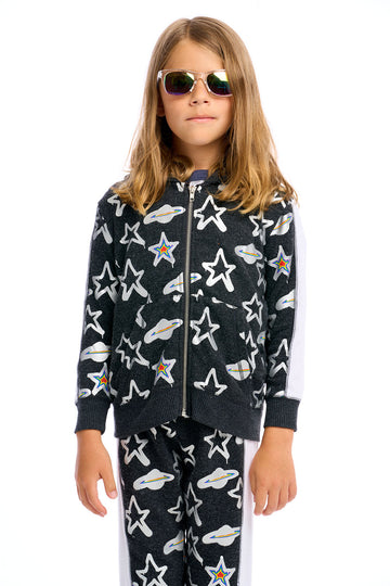 Graffiti Saturn Zip Up Hoodie Boys chaserbrand