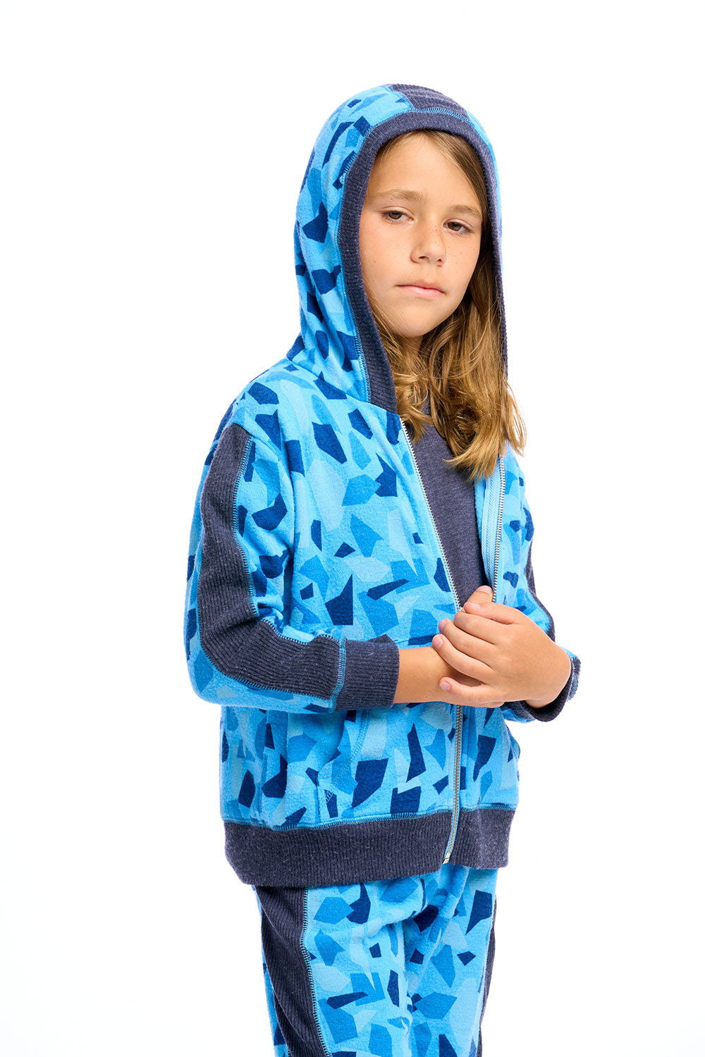 Boys Camo Zip Up Hoodie Boys chaserbrand