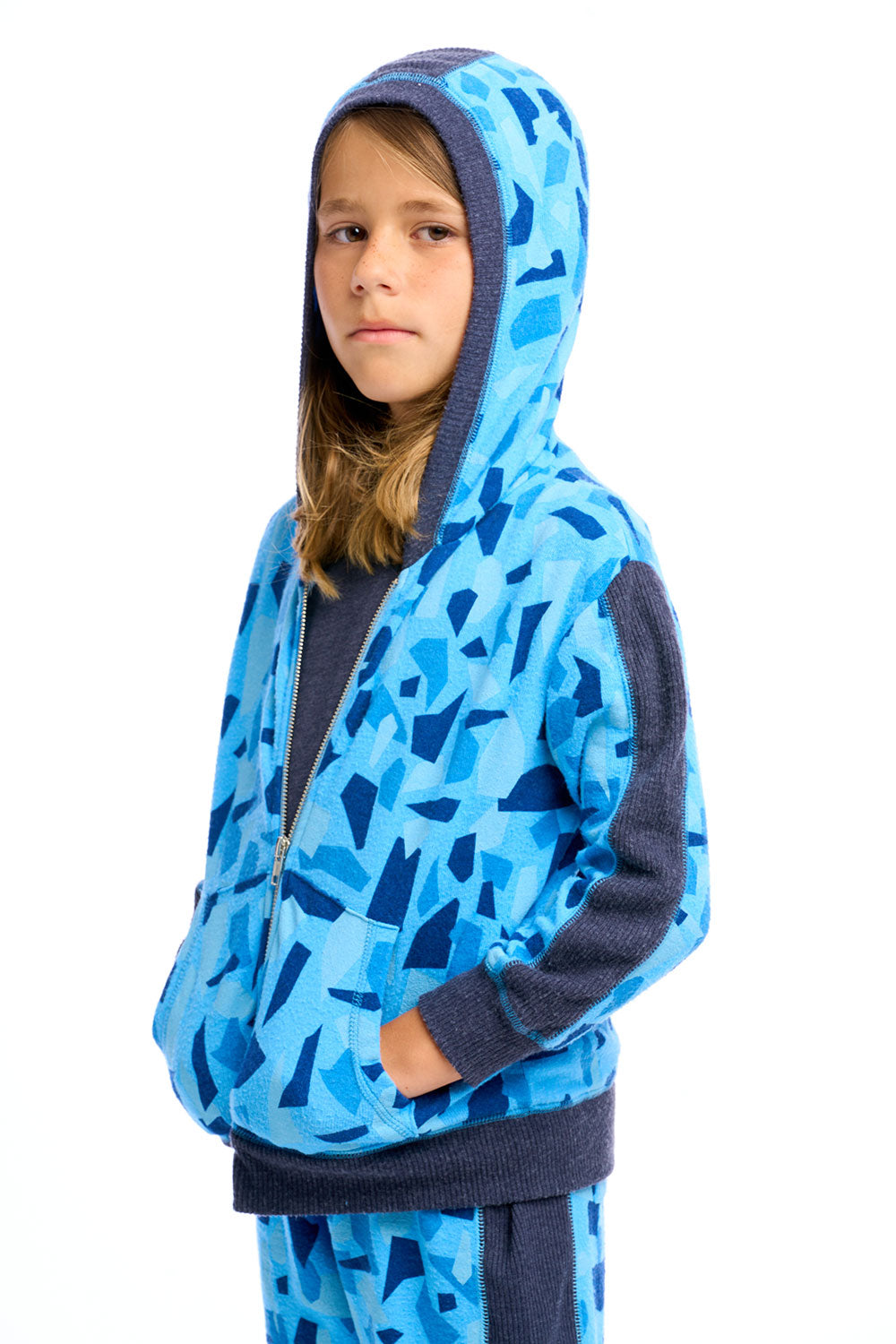 Boys Camo Zip Up Hoodie Boys chaserbrand