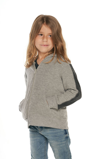 Boys Rpet Bliss Knit Long Sleeve Paneled Zip Up Hoodie BOYS - chaserbrand