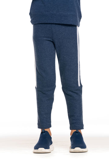 rPET Bliss Knit Blocked Extended Cuff Jogger with Strappings BOYS - chaserbrand
