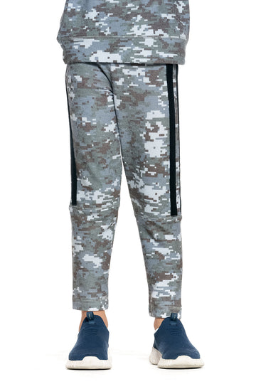 rPET Bliss Knit Blocked Extended Cuff Jogger with Strappings BOYS - chaserbrand
