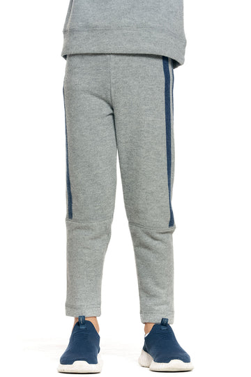 rPET Bliss Knit Blocked Extended Cuff Jogger with Strappings BOYS - chaserbrand