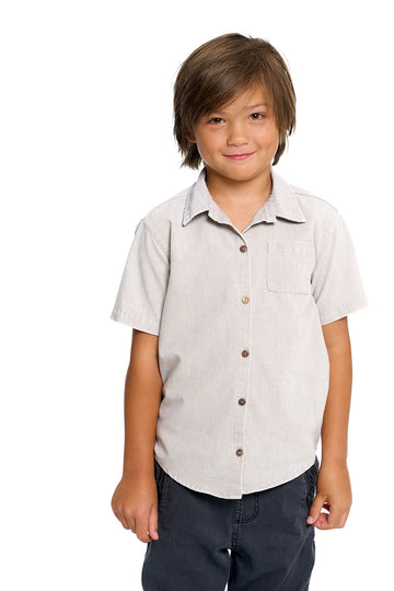 Boys Heirloom Wovens Short Sleeve Button Down Shirt BOYS chaserbrand