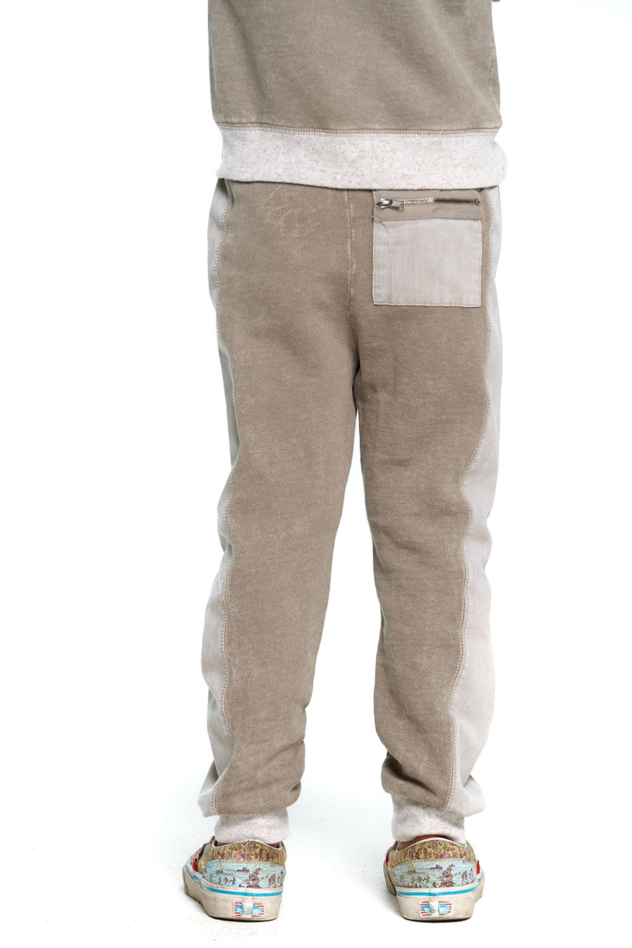 Boys Linen French Terry Jogger With Zippers BOYS chaserbrand