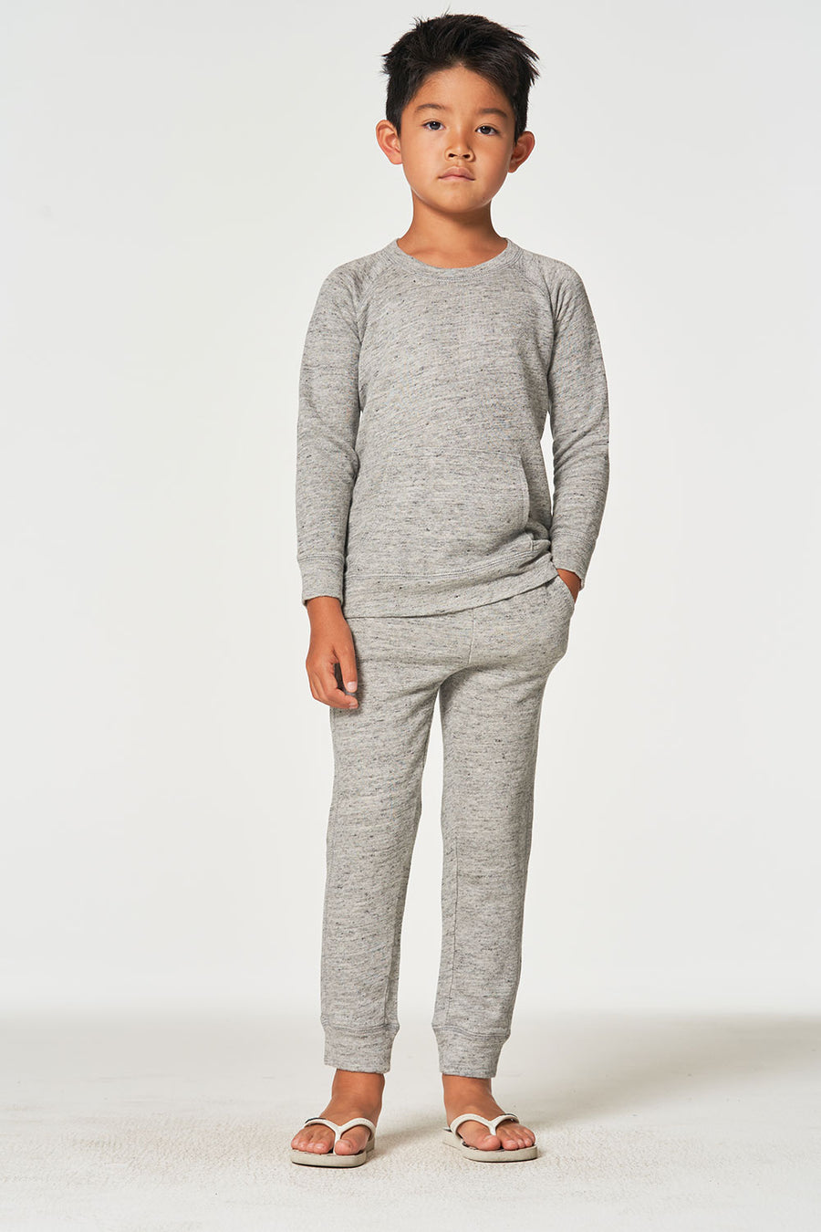 Boys Linen French Terry Beach Joggers – chaser