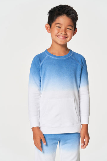 Boys Linen French Terry Long Sleeve Kanga Pocket Pullover BOYS chaserbrand