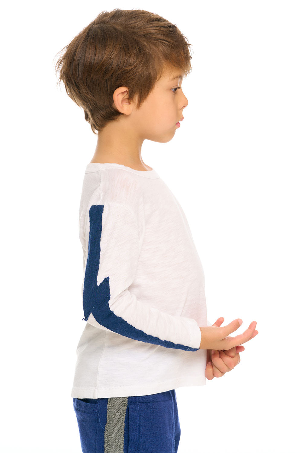 Color Blocked Crewneck Bolt Long Sleeve Tee BOYS chaserbrand