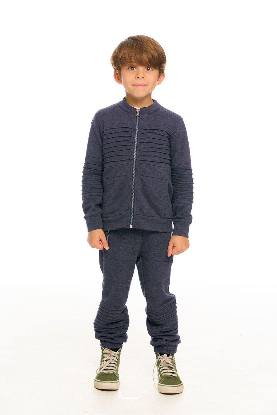 Mock Neck Moto Zip Jacket BOYS chaserbrand