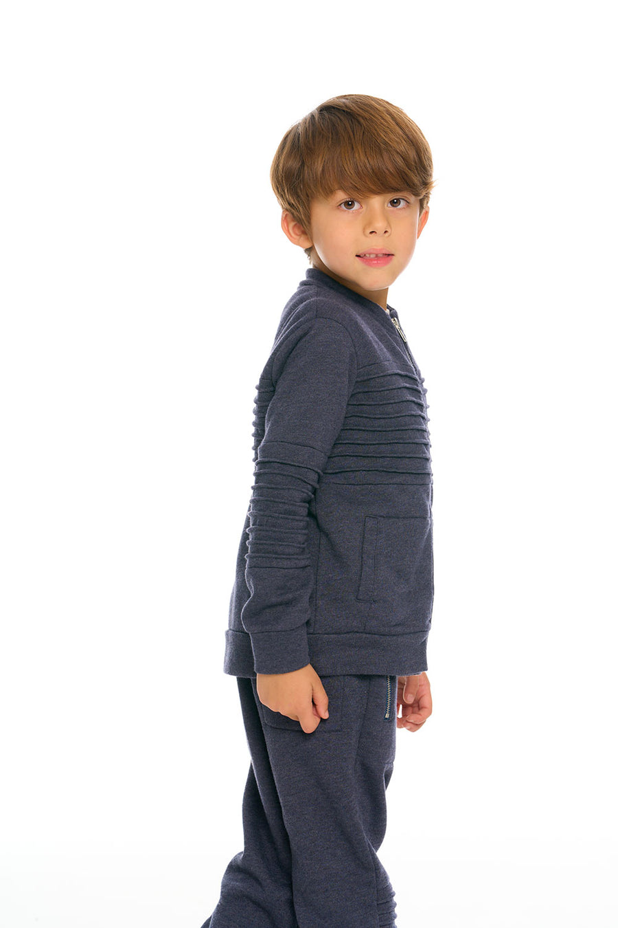 Mock Neck Moto Zip Jacket BOYS chaserbrand