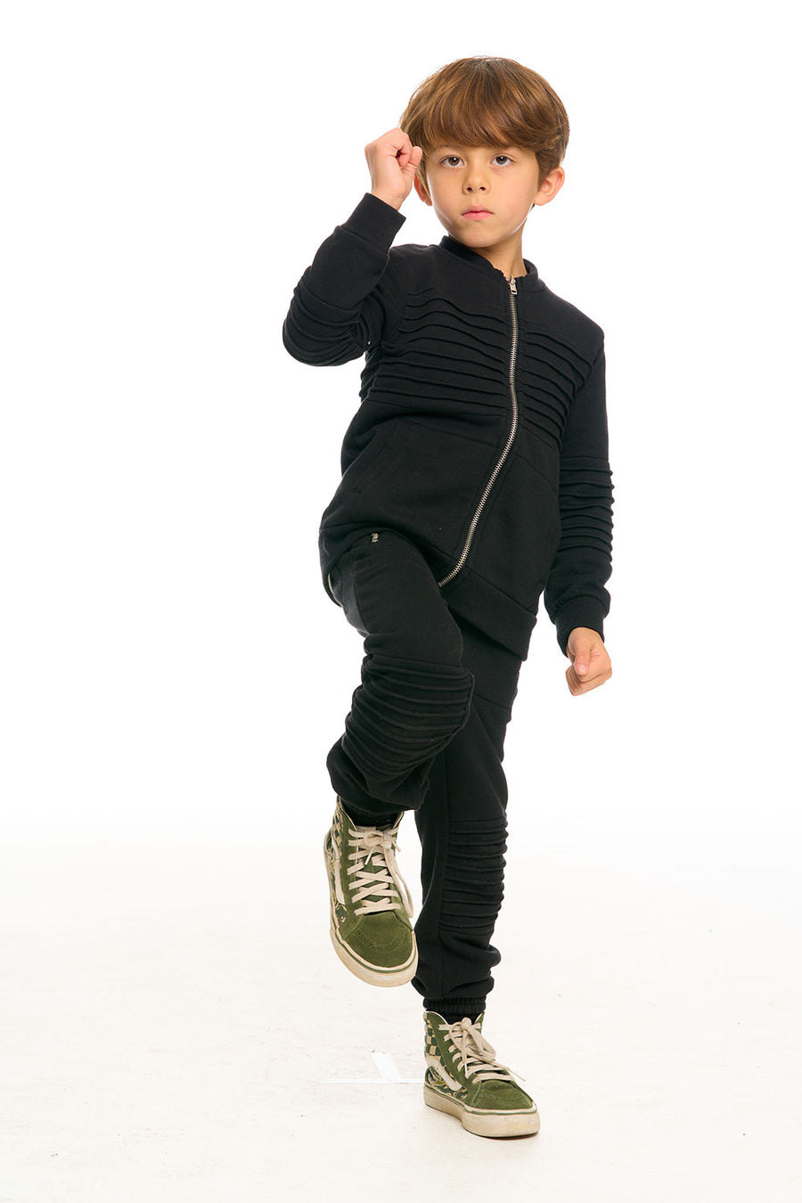 Mock Neck Moto Zip Jacket BOYS chaserbrand