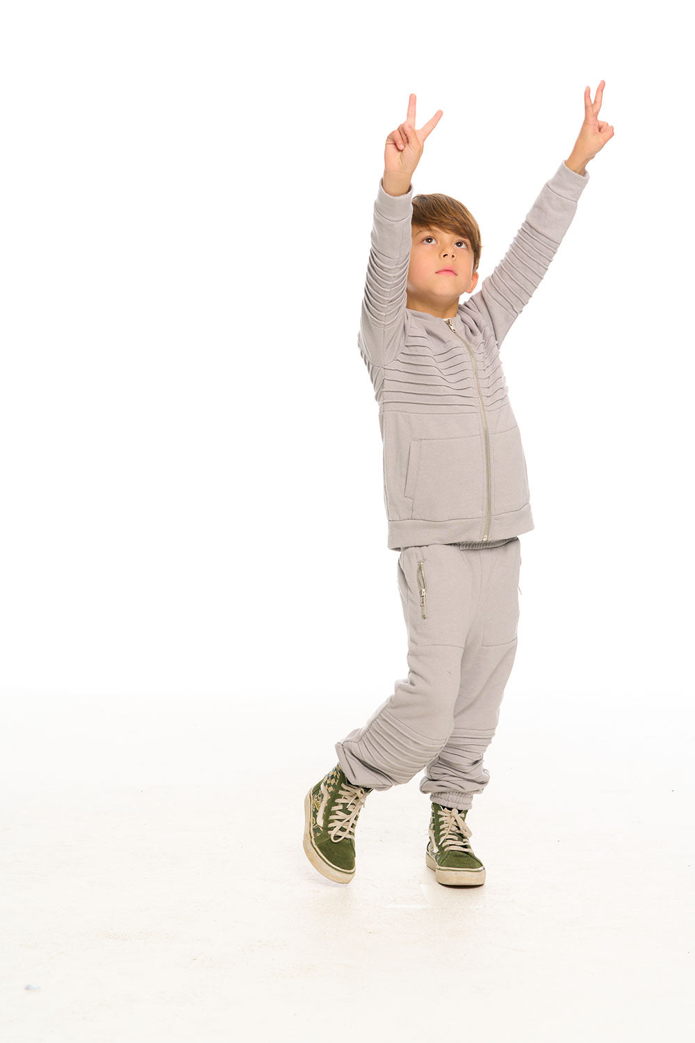 Mock Neck Moto Zip Jacket BOYS chaserbrand