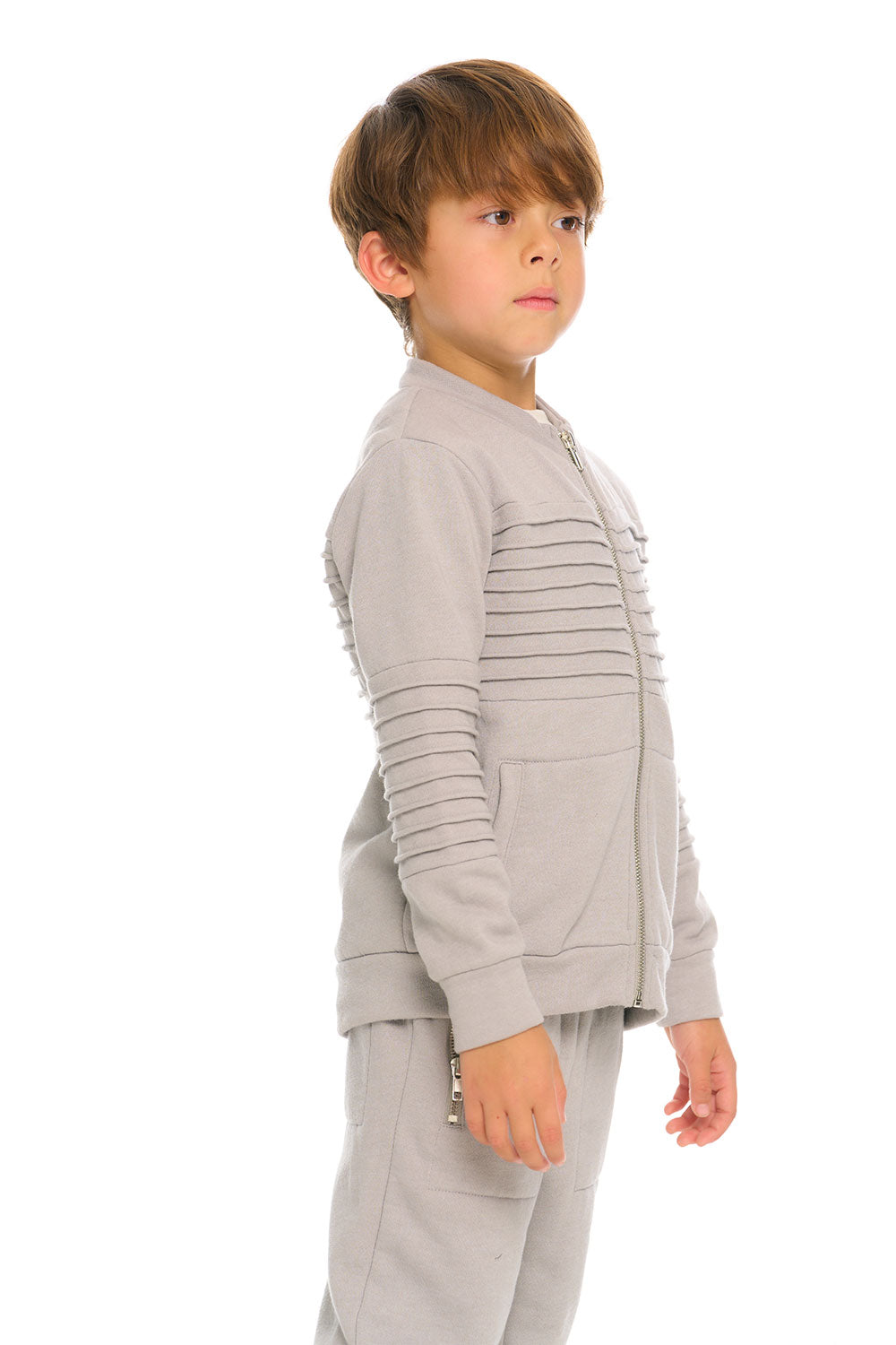 Mock Neck Moto Zip Jacket BOYS chaserbrand