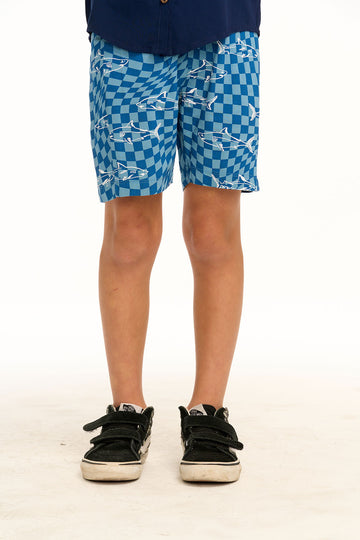 Welt Checkered Shark Pocket Shorts BOYS chaserbrand