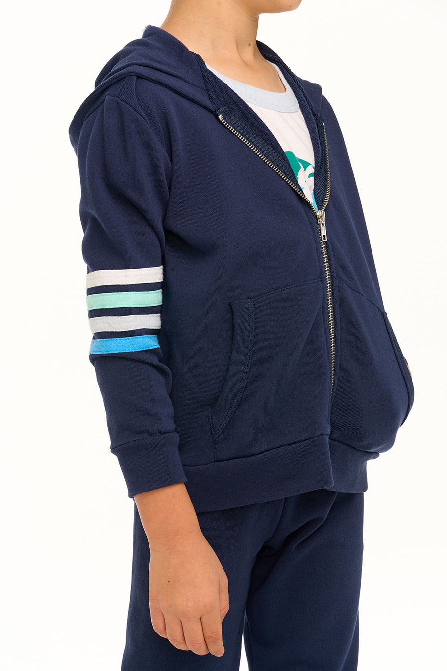 Coastin' Stripe Zip-Up Hoodie BOYS chaserbrand
