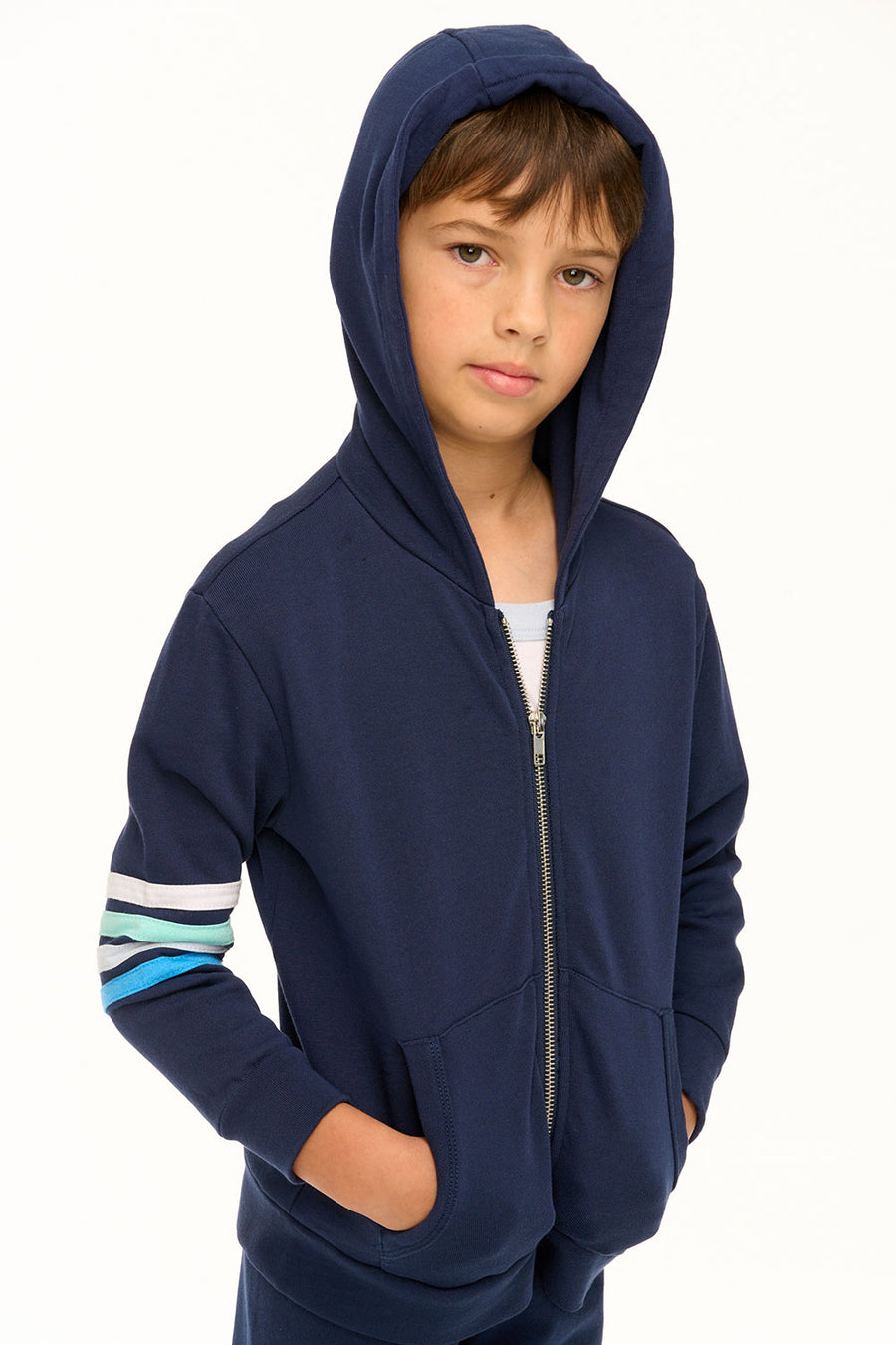 Coastin' Stripe Zip-Up Hoodie BOYS chaserbrand