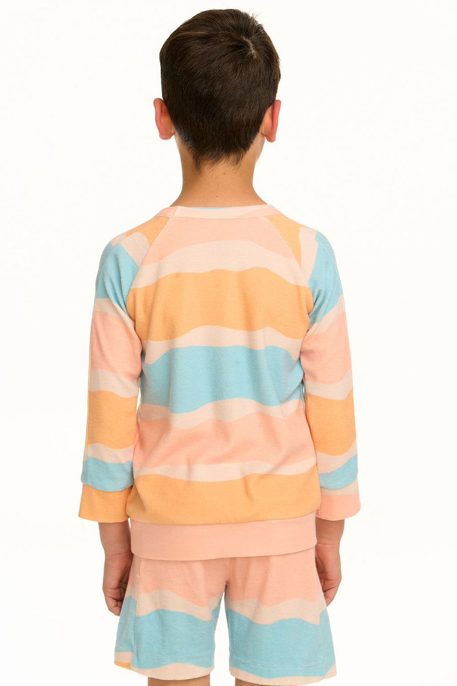 Boy's Wavy Stripe Raglan Pullover BOYS chaserbrand