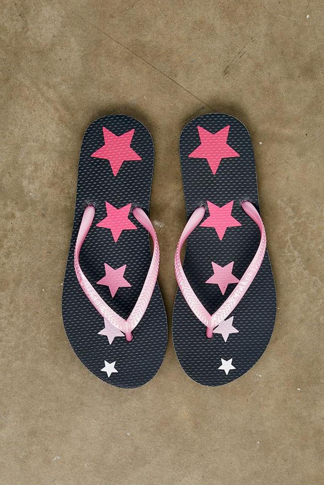 Pink Stars Flip Flops FLIP FLOPS - chaserbrand