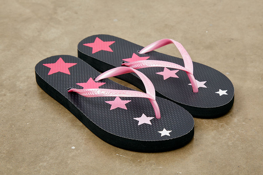 Pink Stars Flip Flops FLIP FLOPS - chaserbrand