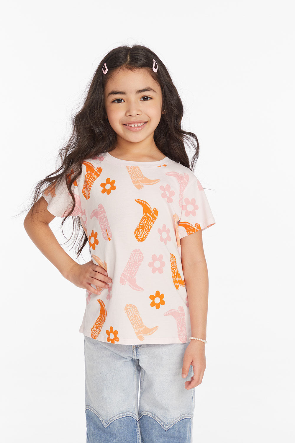 Cowgirl Boots Girls Tee Girls chaserbrand