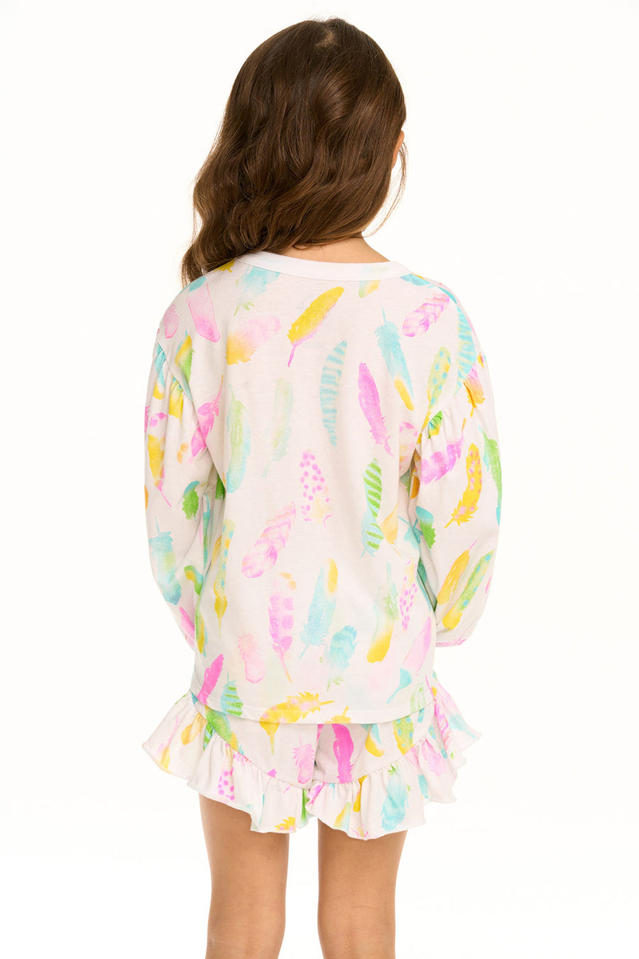 Feathers Long Sleeve Tee GIRLS chaserbrand