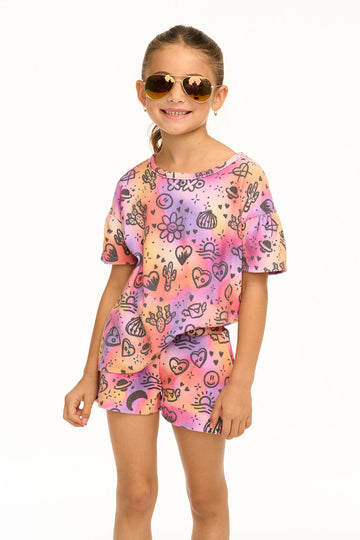 Wynn Cosmic Sunset Print Tee GIRLS chaserbrand