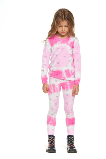 Tie Dye Shooting Star Leggings GIRLS - chaserbrand