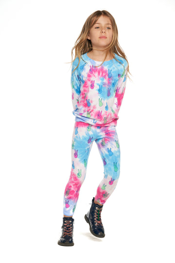 Tie Dye Peace Out Leggings GIRLS - chaserbrand