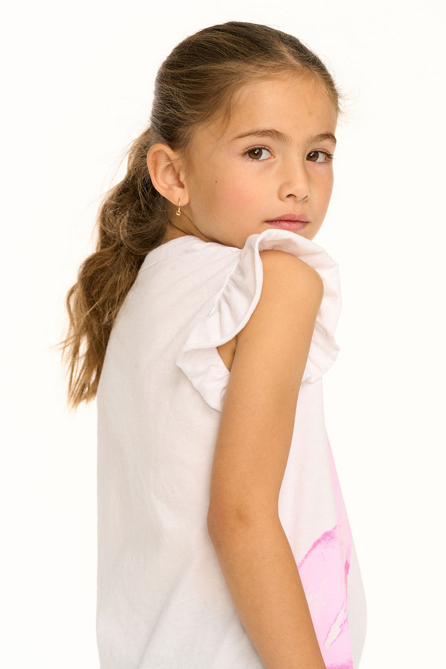 Flamingo Mirror Flutter Sleeve Tee GIRLS chaserbrand