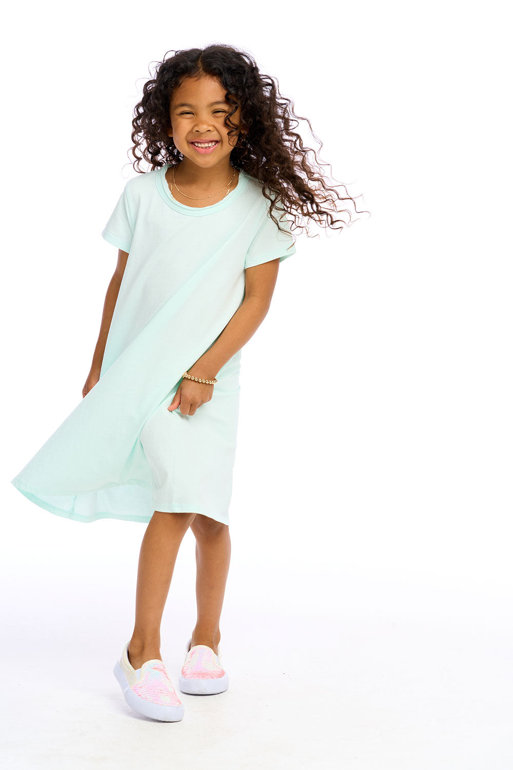 Girls Cotton Jersey Short Sleeve Shirt Dress Girls chaserbrand