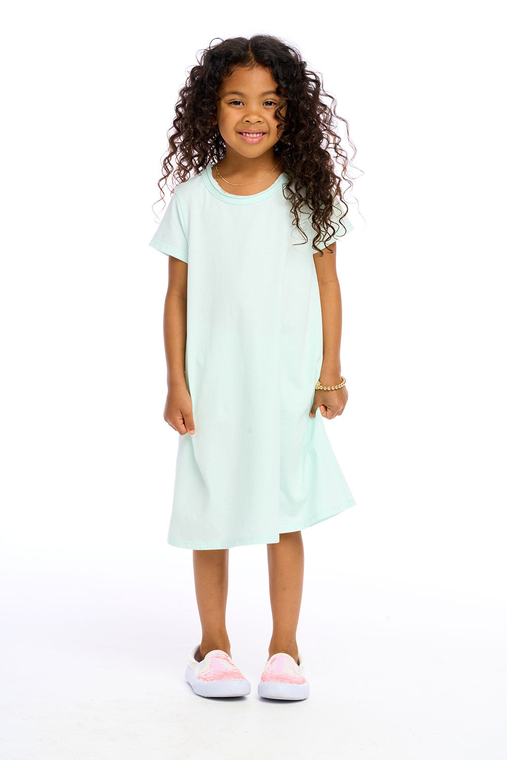 Girls Cotton Jersey Short Sleeve Shirt Dress Girls chaserbrand