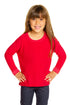 Girls Cozy Knit Rolled Long Sleeve Boxy Hi Lo Pullover GIRLS - chaserbrand