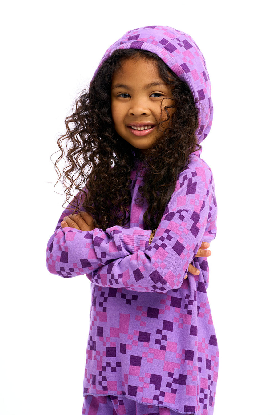Girls cheap checkered hoodie