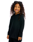 Girls Recycled Cozy Knit High Low Pullover Hoodie Girls chaserbrand