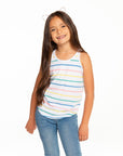 Girls Recycled Vintage Jersey Scoop Back Shirttail Tank GIRLS - chaserbrand